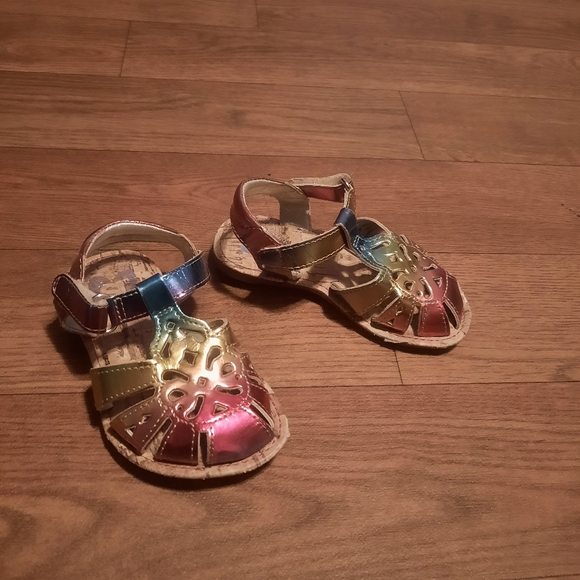 SOLD Stride Rite Rainbow Sandals, Size 4 Baby - Picture 2 of 10